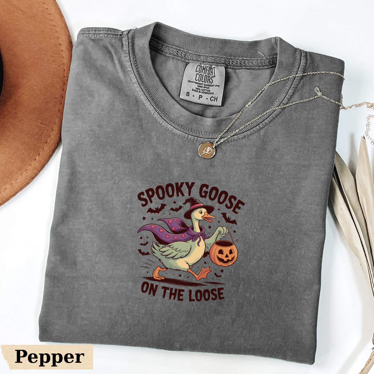Spooky Goose Halloween Shirt - Comfort Colors®
