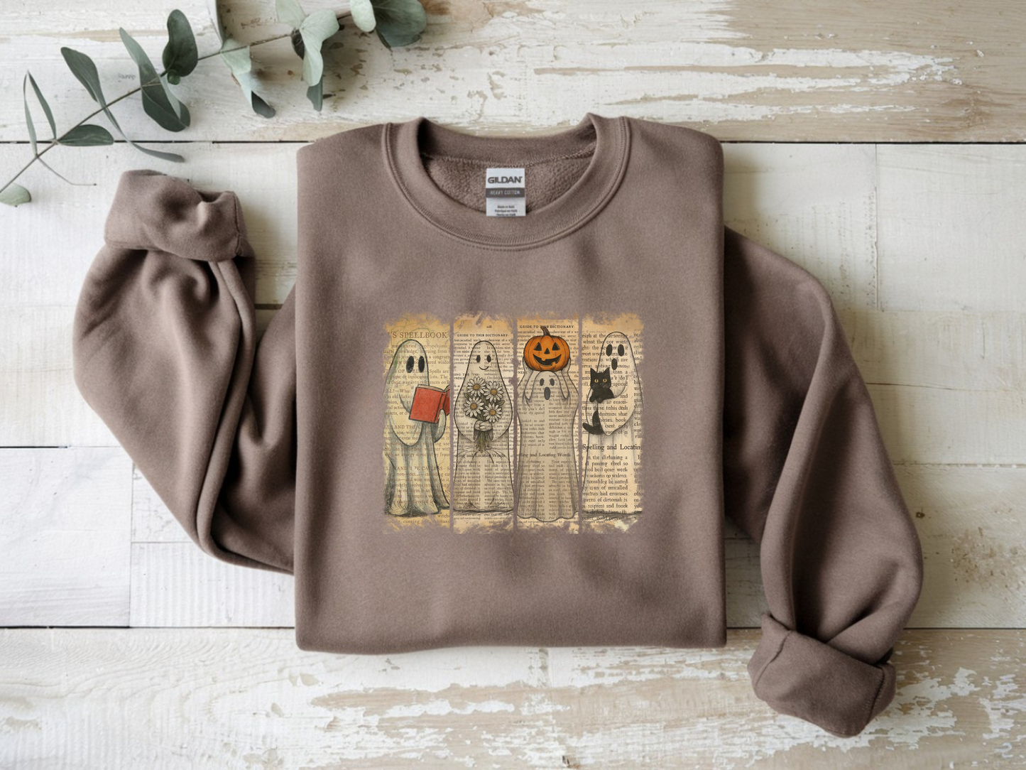 Vintage Ghost Halloween Sweatshirt