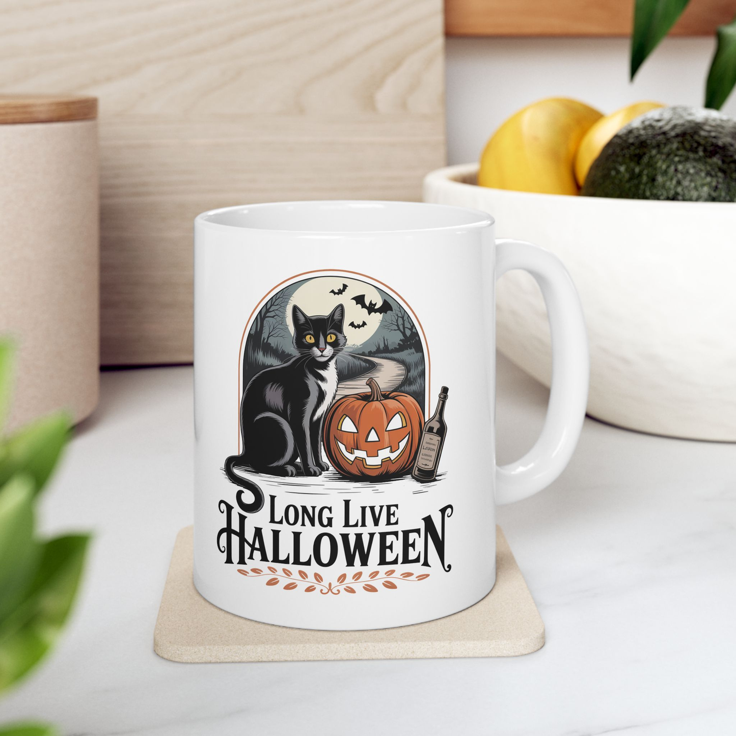 Halloween Cat Mug - 11oz&15oz
