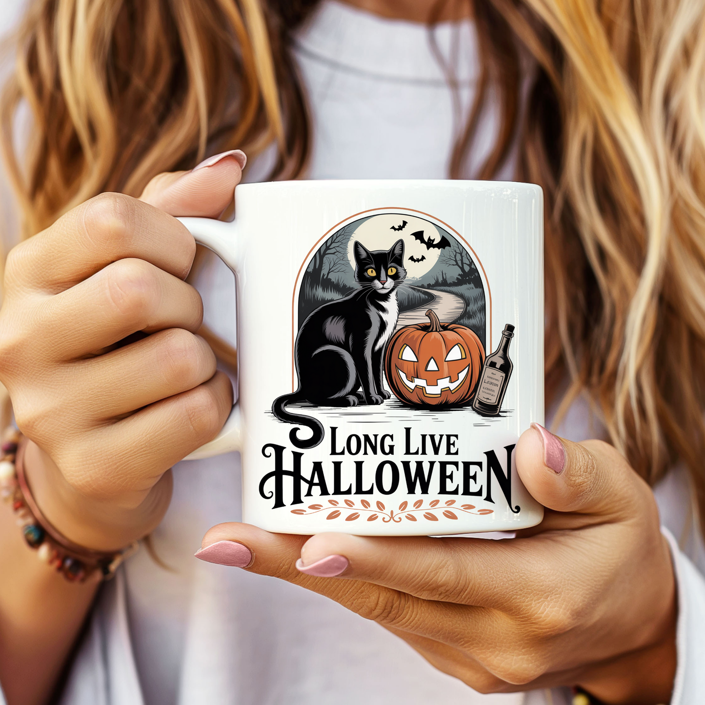 Halloween Cat Mug - 11oz&15oz
