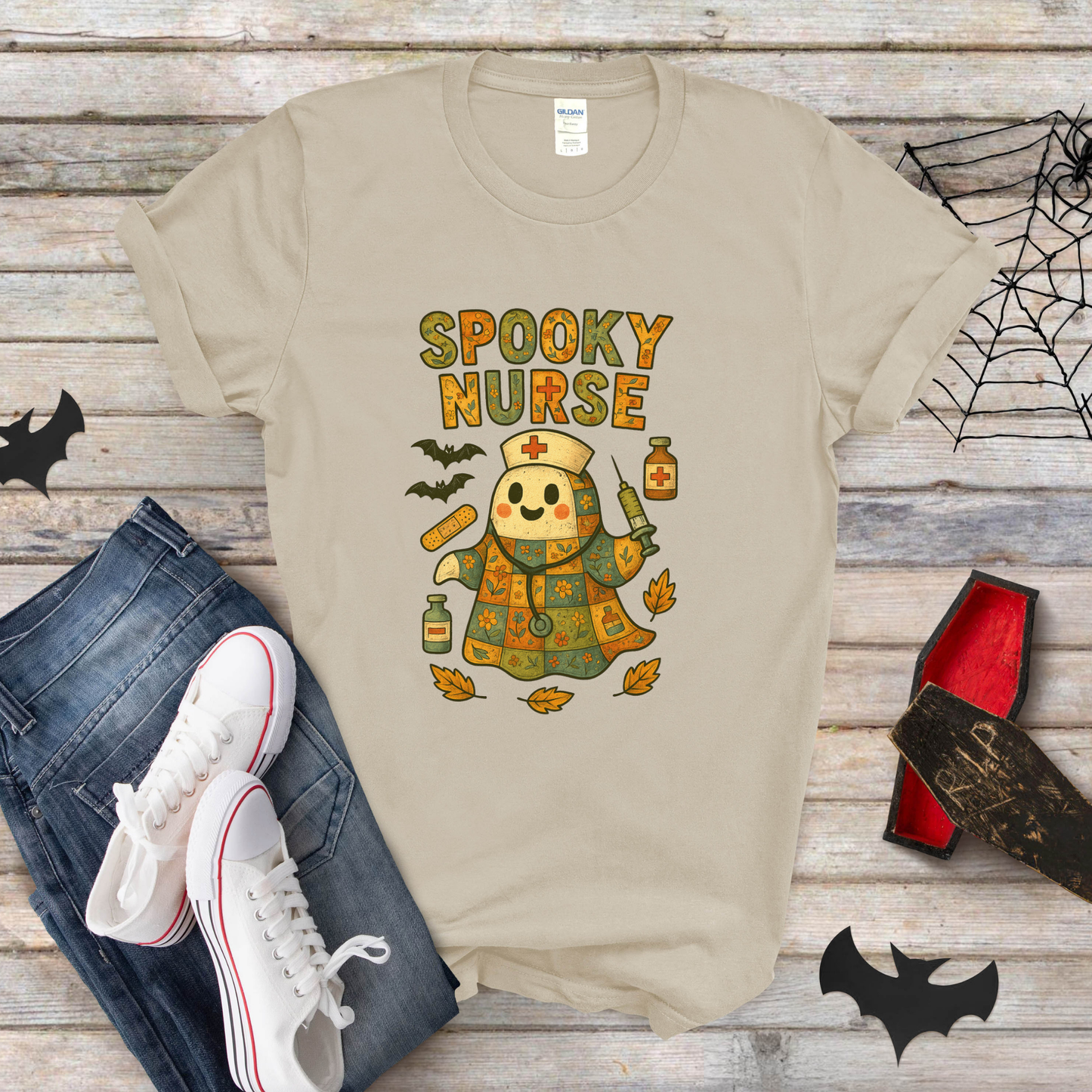Spooky Nurse Halloween T-Shirt