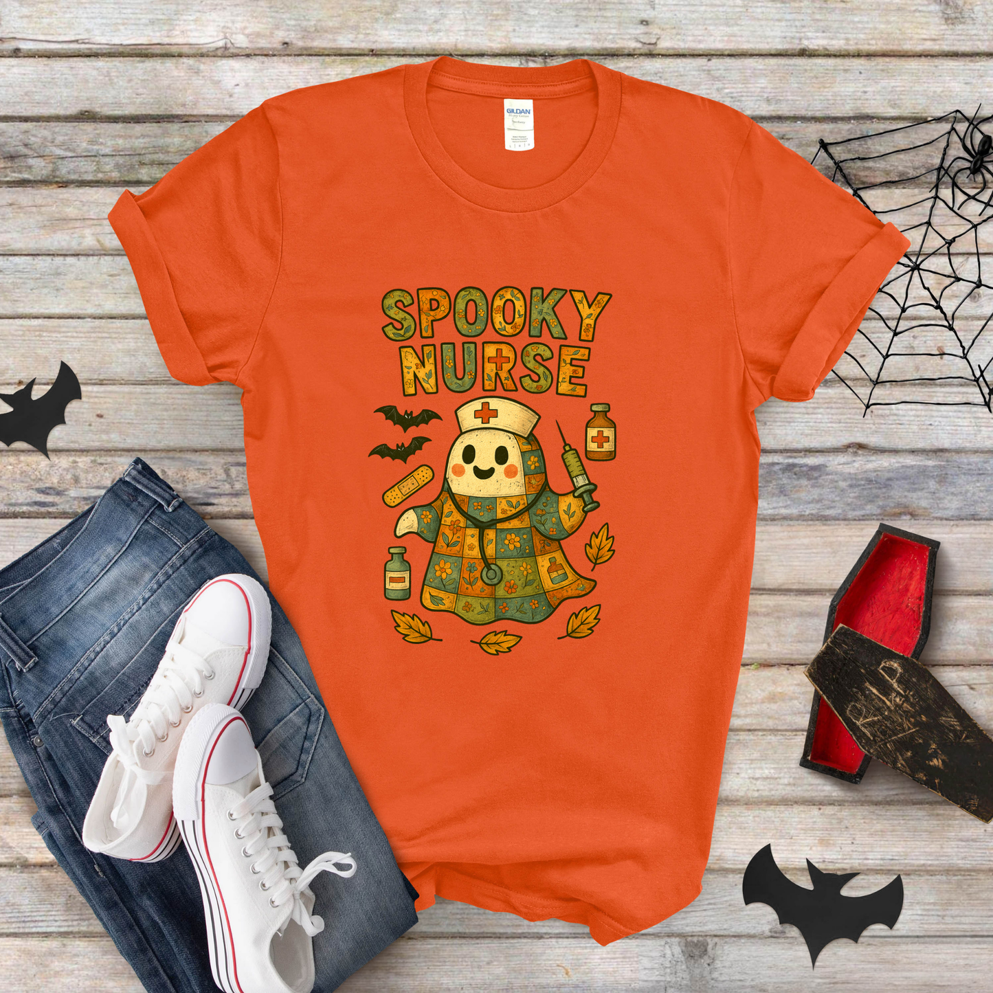 Spooky Nurse Halloween T-Shirt