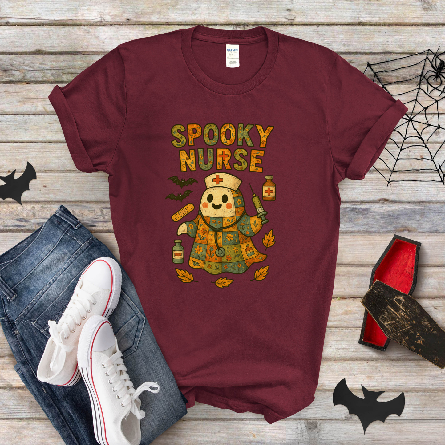 Spooky Nurse Halloween T-Shirt