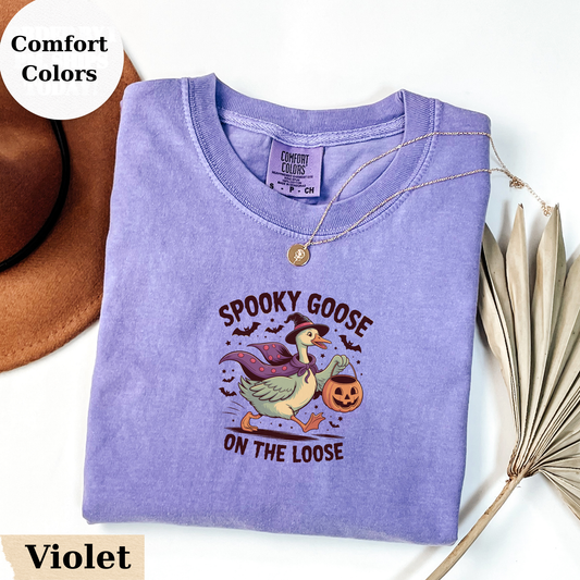 Spooky Goose Halloween Shirt - Comfort Colors®