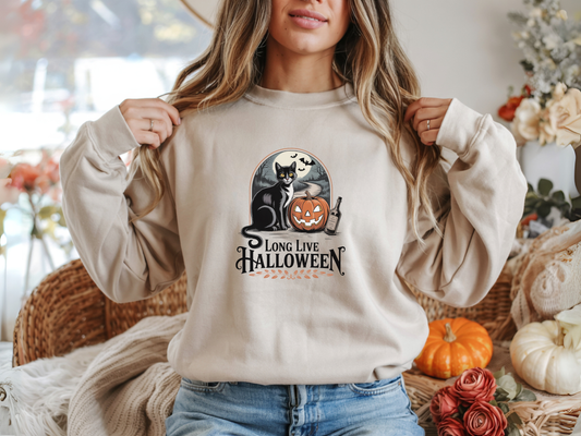Halloween Cat Sweatshirt