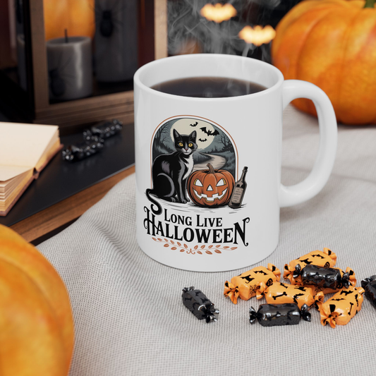 Halloween Cat Mug - 11oz&15oz